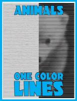 Раскраска «Animals one color lines»