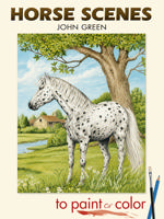 Раскраска «Horse scene»